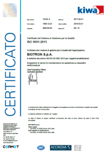 Certificazione UNI EN ISO 9001:2015